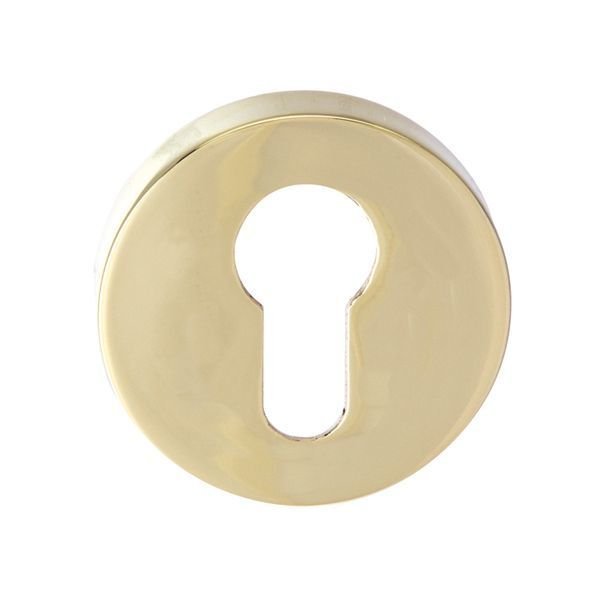 Hafele Yuvarlak Barelli Kapı Kolu Rozeti 52mm, Parlak Pirinç Renk