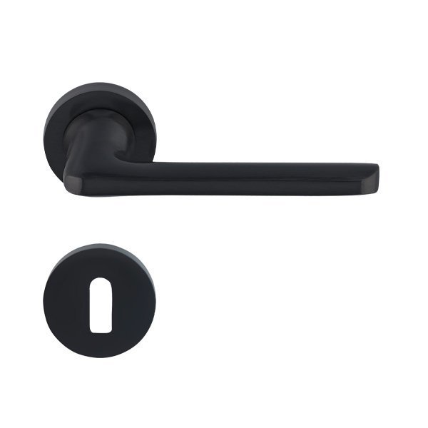 Hafele Eloy Oda Kapı Kolu Seti, Mat Siyah Renk