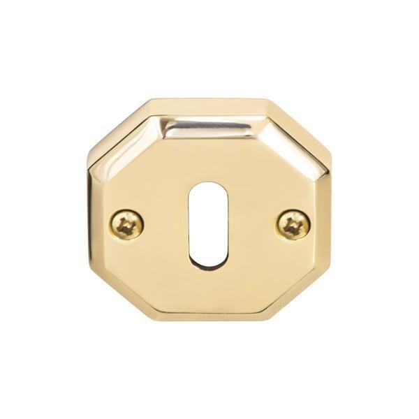 Hafele Yuvarlak Oda Kapı Kolu Rozeti 55mm, Parlak Pirinç Renk