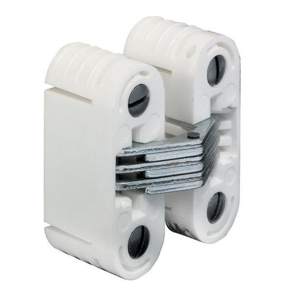 Hafele Gizli menteşe beyaz/galvaniz 18x52mm