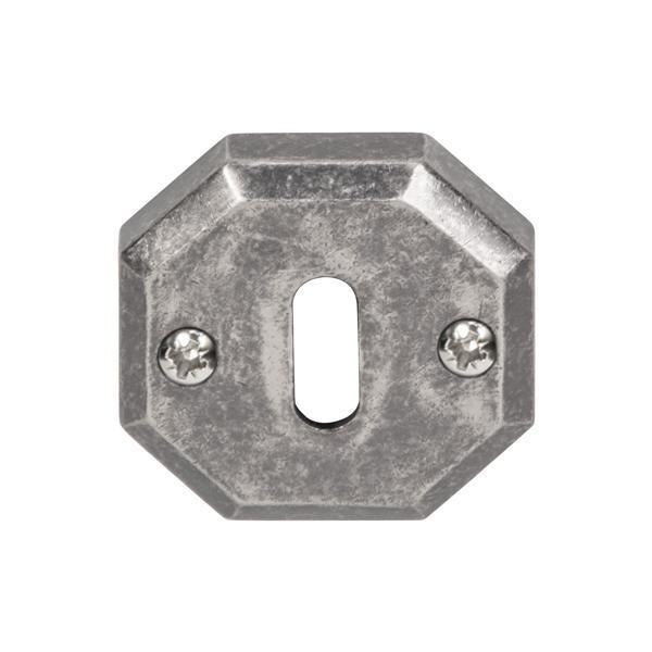 Hafele Yuvarlak Oda Kapı Kolu Rozeti 55mm, Antik Gümüş Renk