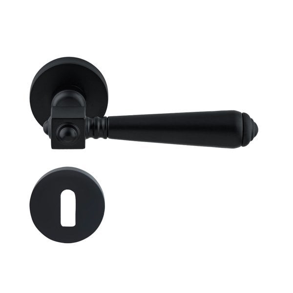 Hafele Bien Oda Kapı Kolu Seti, Mat Siyah Renk