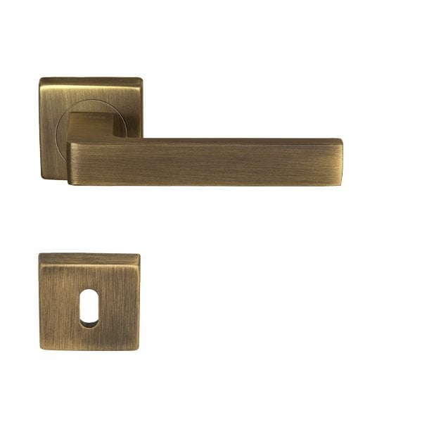 Hafele Profit Oda Kapı Kolu Seti, Antik Bronz Renk