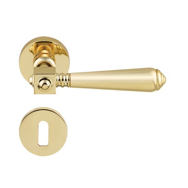 Hafele Bıen Oda Kapı Kolu Seti, Parlak Pirinç Renk