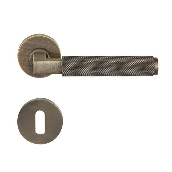 Hafele Aron Oda Kapı Kolu Seti, Antik Bronz Renk