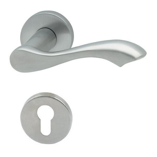 Hafele Lisa Barelli Kapı Kolu Seti, Mat Paslanmaz Çelik Renk