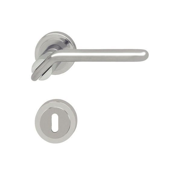 Hafele Lia Wc Kapı Kolu Seti, Mat ve Parlak Krom Renk