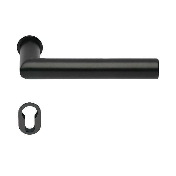 Hafele Mini Werner Barelli Kapı Kolu Seti, Mat Siyah Renk