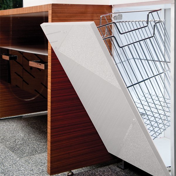 Hafele Çamaşır Sepeti 430x290x500mm Parlak Krom Renk