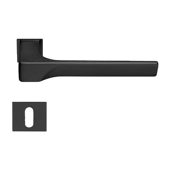 Hafele Mini İstanbul Oda Kapı Kolu Seti, Mat Siyah Renk