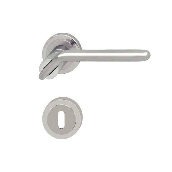 Hafele Lia Oda Kapı Kolu Seti, Mat ve Parlak Krom Renk