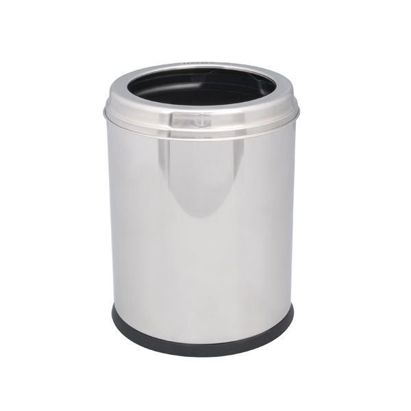 Hafele Baw02 Çember Kapaklı Çöp Kutusu, Parlak Krom Renk