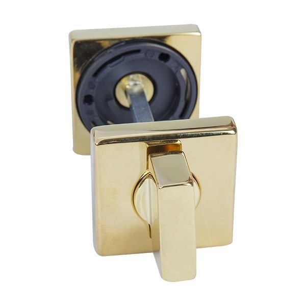 Hafele Kare Wc Kapı Kolu Rozeti, Mat-Parlak Pirinç Renk