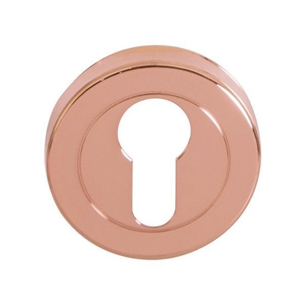 Hafele Yuvarlak Barelli Kapı Kolu Rozeti 52mm, Parlak Bakır Renk