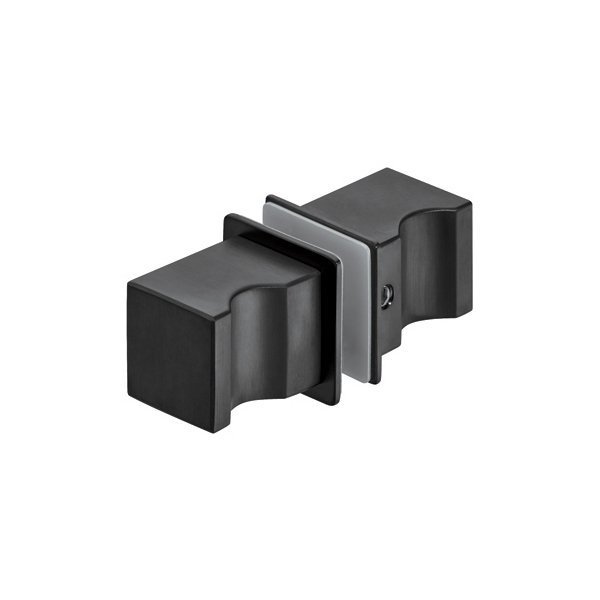 Hafele Kare Cam Kapı Kulbu 25mm Grafit Siyah Renk