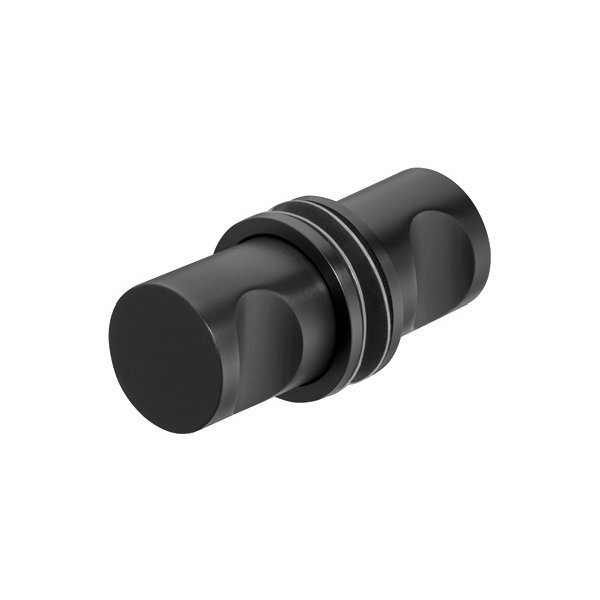 Hafele Yuvarlak Cam Kapı Kulbu 25mm Grafit Siyah Renk