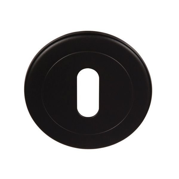 Hafele Yuvarlak İnce Oda Kapı Kolu Rozeti, Siyah Renk