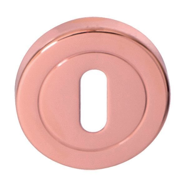 Hafele Yuvarlak Oda Kapı Kolu Rozeti 52mm, Parlak Bakır Renk