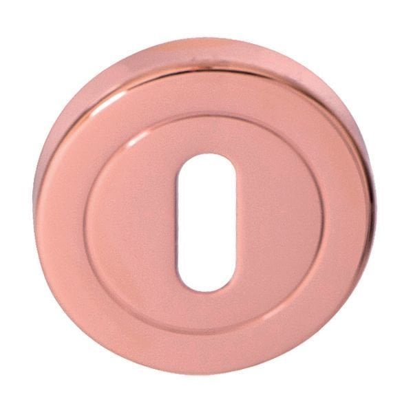 Hafele Yuvarlak Oda Kapı Kolu Rozeti 52mm, Parlak Bakır Renk