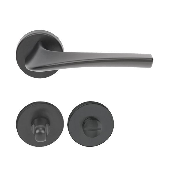 Hafele Master Wc Kapı Kolu Seti, Antrasit Renk