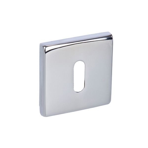 Hafele Kare Oda Kapı Kolu Rozeti 52mm, Parlak Krom Renk