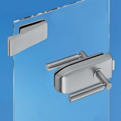 Hafele Cam kapı kilidi (PC) ve menteşe 52/159mm