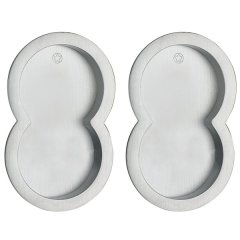 Hafele Otto Pasaj Tipi Gömme Kulp, Mat Krom Renk