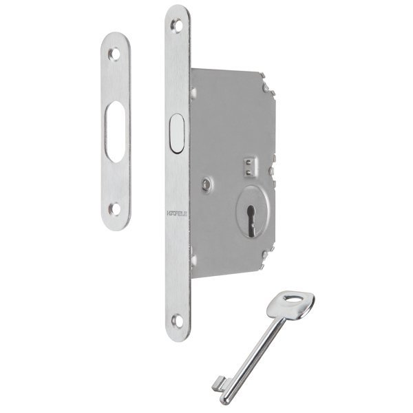 Hafele Kayar kapı kilit CB oda krom mat