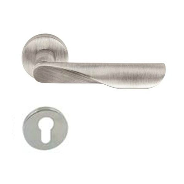 Hafele Curve Barelli Kapı Kolu Seti, Mat Paslanmaz Çelik Renk