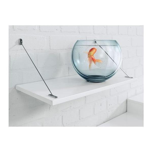 Hafele BRIGDE raf tutucu nikel mat 210mm