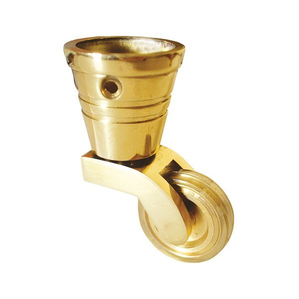 Hafele Decor Geçme Tekerlek Ø31mm, Parlak Pirinç