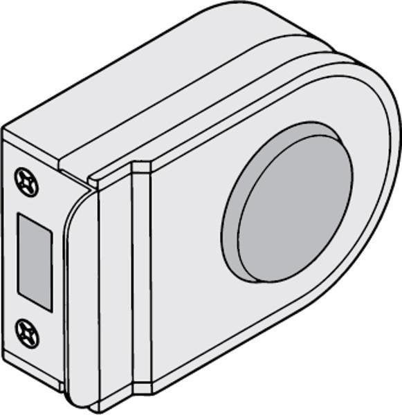 Hafele Nova cam kapı karşılık gümüş eloksal