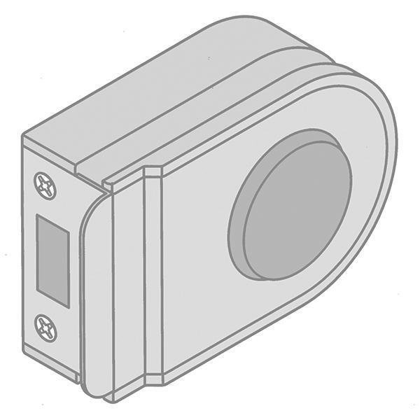 Hafele Nova cam kapı karşılık krom mat