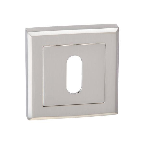 Hafele Kare Oda Kapı Kolu Rozeti 53mm, Mat Paslanmaz Çelik Renk