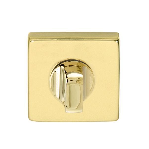 Hafele Kare Wc Kapı Kolu Rozeti, Parlak Pirinç Renk