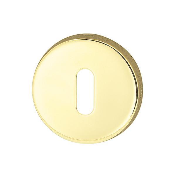 Hafele Yuvarlak Oda Kapı Kolu Rozeti 52mm, Parlak Pirinç Renk